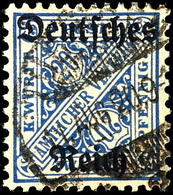 2994 20 Pf. Ultramarin, Wz. Ringe, Gest. Fotobefund Kowollik BPP "echt Und Einwandfrei", Mi. 400.-, Katalog: 60Y O - Sonstige & Ohne Zuordnung