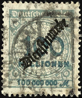 3009 100 M. Grüngrau, Gest. Kurzbefund Weinbuch BPP, Mi. 200.-, Katalog: 82 O - Sonstige & Ohne Zuordnung