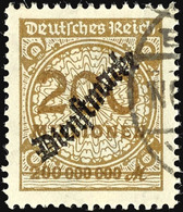 3013 200 M. Ockerbraun, Gest. Kurzbefund Weinbuch BPP, Mi. 200.-, Katalog: 83a O - Sonstige & Ohne Zuordnung