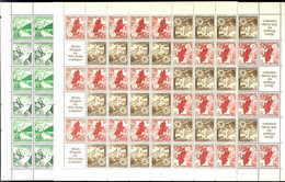 3075 WHW 1938 Ostmark, 2 Markenheftchenbogen Postfrisch, 3+12 Pf. Mit Formnummer 1, Mi. 680.-, Katalog: MHB63/64 ** - Autres & Non Classés