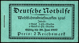 3083 "Nothilfe 1926", Tadellos Postfrisches MH Ohne Öffnungsfaltung, Mi. 1.100,--, Katalog: MH23.1 ** - Booklets