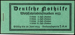3091 Wagner 1933, Markenheftchen Komplett Postfrisch Mit H-Blatt 79 Dgz., H-Blatt 80 Ndgz. FA Schlegel BPP "Das Markenhe - Markenheftchen