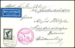 3136 Orientfahrt 1929, Auflieferung Friedrichshafen, Brief Frankiert Mit 2 M. Flugpost Von FRIEDRICHHSHAFEN / LUFTPOST 2 - Other & Unclassified