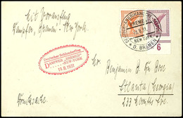 3184 1931, D. Bremen 19.8., Umschlag Mit Dt. Seepostaufgabe Vom 18.8.. Und Sonder-Cachet In Die USA, Pracht, Katalog: K8 - Sonstige & Ohne Zuordnung