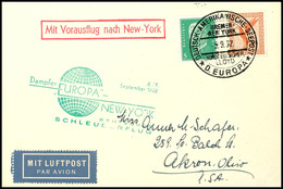 3192 1932, D. Europa 6/7.9, Umschlag Mit Dt. Seepostaufgabe Vom 5.7. Und Sonder-Cachet In Die USA, Pracht, Katalog: K127 - Other & Unclassified