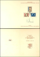 3224 1942, "Gedenkausgabe Aus Anlass Des Europäischer Postkongress...", Falt-Gedenkblatt Mit Pass. MiNr. 830/22 SST Wien - Other & Unclassified