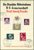 3226 1943, "Die Deutsche Arbeitsfront NS Gemeinschaft Kraft Durch Freude". SST T.d. Briefmarke Den Haag 10.1.1943, Rücks - Other & Unclassified