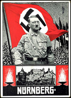 3243 1934, Reichsparteitag Nürnberg, Adolf Hitler, Frühe Color Propagandakarte Nr. 45, Verlag Photo Hoffmann/München, Mi - Andere & Zonder Classificatie