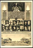 3269 1941 "Und Ihr Habt Doch Gesiegt!, S/w Propagandakarte Nr. 671 Mit 3 Abb. U.a. Mahnmal Und Gefallene, Verlag Photo H - Autres & Non Classés