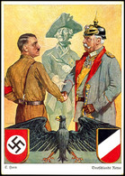 3288 Propakante-Karte "Deutschlands Retter" - "Hitler - Friedrich D. Große - Bismarck", Ungelaufen.  BF - Sonstige & Ohne Zuordnung