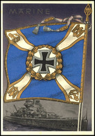 3307 1942 "Marine" Aus Der Serie "Die Siegreichen Fahnen Und Standarten Der Deutschen Wehrmacht", Karte Nr. 19, Color Pr - Andere & Zonder Classificatie