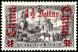 3368 1 1/2 Dollar Auf 3 Mark Deutsches Reich Ohne Wasserzeichen, Luxus Postfrisch, Unsigniert, Mi. 70,-, Katalog: 36B ** - China (kantoren)