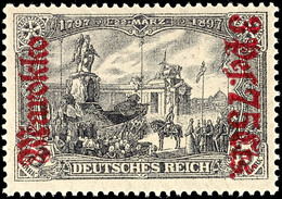 3423 3 Pes. 75 Cts. Auf 3 Mark Deutsches Reich Mit Wasserzeichen Kriegsdruck, Luxus Postfrisch, Unsigniert, Mi. 60,-, Ka - Deutsche Post In Marokko