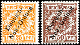 3502 3 - 50 Pfg Krone/Adler, 6 Werte Komplett, Tadellos Postfrisch, Kabinett, Bis Auf Die 10 Pfg Gepr. Bothe BPP, Mi. 32 - German New Guinea