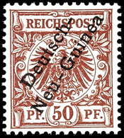 3509 50 Pf. Krone/Adler Luxus Postfrisch, Geprüft Steuer BPP, Michel 120,-, Katalog: 6 ** - Duits-Nieuw-Guinea