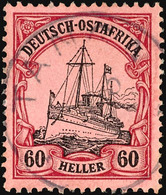 3544 60 H. Kaiserjacht, Gest., Gepr. Jäschke-L. BPP, 120.-, Katalog: 29 O - Duits-Oost-Afrika