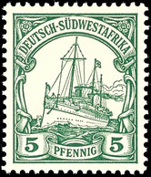 3596 5 Pfg Kaiseryacht, Tadellos Postfrisch, Kabinett, Gepr. Bothe BPP, Katalog: 12 ** - Deutsch-Südwestafrika