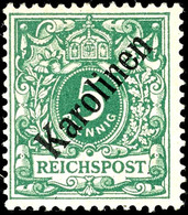 3641 5 Pfg Krone/Adler Schrägaufdruck Ungebraucht,  Attest Jäschke-Lantelme BPP (2009) " Die Marke Ist  Farbfrisch, Gezä - Karolinen