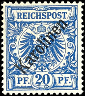 3646 20 Pfg Krone/Adler Diagonalaufdruck, Tadellos Postfrisch, Kabinett, Gepr. Bothe BPP, Mi. 200.-, Katalog: 4I ** - Carolinen