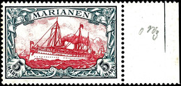 3705 3 Pfg - 5 M. Kaiseryacht, 13 Werte Komplett, Die 5 M. Mit Bogenrand, Tadellos Postfrisch, Kabinett, Bis Auf Die 40  - Mariannes