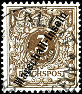 3717 3 Pfg Krone/Adler, Berliner Ausgabe, Zentrisch Und Zeitgerecht Gestempelt "JALUIT MARSHALL-INSELN 1/10 00", Tadello - Marshall