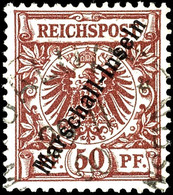 3724 50 Pf Berliner Ausgabe Tadellos Gestempelt "JALUIT 29/11 00 MARSHALL-INSELN" (Sorte I Nach Friedemann), Gepr. Dr. L - Marshall Islands