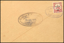 3739 2 D Auf 10 Pfg Kaiseryacht, Type I, Auf Blanko-Umschlag Mit Ovalstempel "RABAUL JAN 26 1915", Tadellos, Katalog: 3I - Marshall