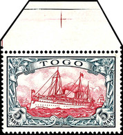 3768 3 Pfg - 5 M. Kaiseryacht, 13 Werte Komplett, Dabei Die 5 M. Mit Oberrand, Tadellos Postfrisch, Kabinett, Höchstwert - Togo