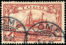 3772 1 Mark Kaiseryacht Gestempelt LOME, Mi. 65,-, Katalog: 16 O - Togo