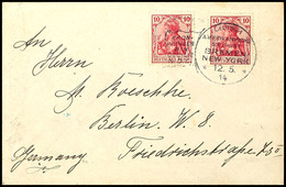 3789 1914, DASP BREMEN-NEW YORK KRONPRINZESIN CECILE N.D.L. 12.5.14", Flaggenstempel Klar Als Entwerter Auf Brief Mit Zw - Sonstige & Ohne Zuordnung