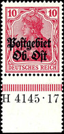 3809 10 Pfg Germania In B-Farbe, Aufdruck-HAN "H 4145.17", Tadellos Postfrisch, Fotobefund Wasels BPP "einwandfrei", Mi. - Other & Unclassified