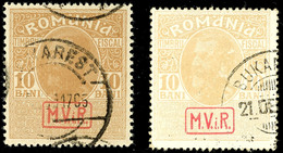 3850 10 B. Auf Mattem Und Glänzenden Papier, Tadellos, Mi. 216,--, Katalog: 7x, Y O - Sonstige & Ohne Zuordnung