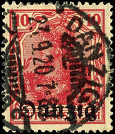 3884 10 Pf. Rötlichkarmin, Tadellos, Gest., Gepr. Gruber Infla, Mi. 150.-, Katalog: 2a Oo - Sonstige & Ohne Zuordnung