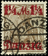 3893 1 1/4 M. A. 3 Pf. Braun, "Spitzen Nach Unten", Gest., Gepr. Infla/Gruber BPP, Mi. 120.-, Katalog: 27II Oo - Autres & Non Classés