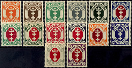 3918 5 Pfg - 3 M. Wappen, 14 Werte Komplett, Tadellos Postfrisch, Unsigniert, Mi. 100.-, Katalog: 73/86 ** - Autres & Non Classés