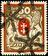 3950 50 M. Rot/gold, Wz. X, Tadellos, Korkstempelentwertung, Gepr. Infla/Kniep BPP, Mi. 800,-, Katalog: 100xa Oo - Sonstige & Ohne Zuordnung