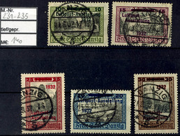 3991 1932, LUPOSTA, Tadellos, Gest., Mi. 140.-, Katalog: 231/35 O - Sonstige & Ohne Zuordnung