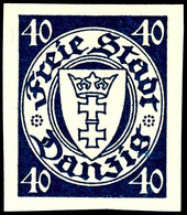 3993 40 Pfg Staatswappen, Abart "ungezähnt", Tadellos Postfrisch, Gepr. Star(auschek) Und Hochkeppeler, Mi. 220.-, Katal - Andere & Zonder Classificatie