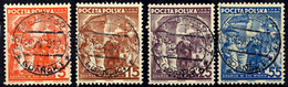 4039 1938, 20 Jahre Republik, Gest., Mi. 110.-, Katalog: 34/37 Oo - Andere & Zonder Classificatie