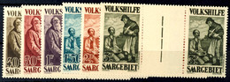 4125 40 C. Bis 3 Fr. Volkshilfe 1928, Kpl. Kurzsatz In Waagerechten Zwischenstegpaaren, Tadellos Postfrisch, Mi. 720.-,  - Andere & Zonder Classificatie