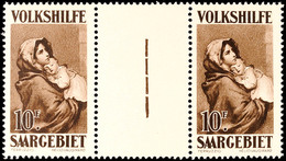 4132 10 Fr. Volkshilfe Als Waagerechtes Zwischenstegpaar Tadellos Postfrisch, Mi. 500.-, Katalog: 141ZW ** - Andere & Zonder Classificatie