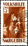 4143 5 Fr. Volkshilfe "Gemälde (IV), Plattenfehler I "D Von Das Unter Dem Markenbild Fehlend" (Feld 37), Tadellos Gestem - Andere & Zonder Classificatie