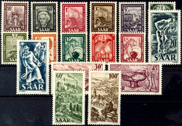 4186 10 C. - 100 F. Freimarken, 17 Werte Komplett, Tadellos Postfrisch, Unsigniert, Mi. 130.-, Katalog: 272/88 ** - Andere & Zonder Classificatie