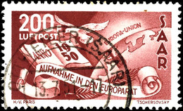 4195 200 Fr. Europarat, Tadellos, Gestempelt, Fotobefund Ney "echt Und Einwandfrei", Mi. 310,-, Katalog: 298 O - Other & Unclassified