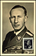 4257 60 H. Heydrich Mit Stempel PRAG 4.VI.43 Auf Maximum-Karte "SS-Obergruppenführer Heydrich" In Tadelloser Erhaltung,  - Bohemen En Moravië