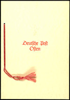 4373 Geschenkheft Der Deutsche Post Osten, Ausgabe November 1941, Mi.-Nr. Z1/4, Tadellose Erhaltung, Sehr Geringe Auflag - Occupation 1938-45
