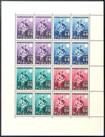 4476 2 - 20 D. Für Die Armen, Postfr. Zusammendruck Bogen, Mi. 450.-, Katalog: 82/85 Zd-Bog ** - Andere & Zonder Classificatie