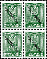 4490 0,50 D. - 20 D. Komplett In Postfrischen 4er  - Blocks, Mi. 220.-, Katalog: 1/8 ** - Other & Unclassified