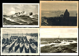 4528 4 Bild-Postkarten (gebraucht Und Ungebraucht) Mit Abbildungen Von Torpedobooten, Gute Erhaltung  BF - Other & Unclassified