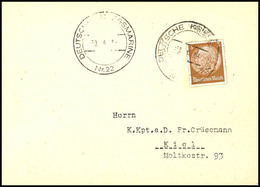 4553 1939, Marineschiffspost-Stpl. DEUTSCHE KRIEGSMARINE Nr. 22 Vom 30.4.39 Auf Textloser Postkarte Mit 3 Pfg Hindenburg - Autres & Non Classés